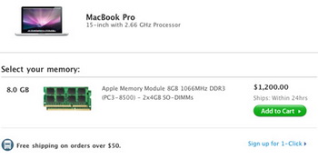 apple 8gb memory
